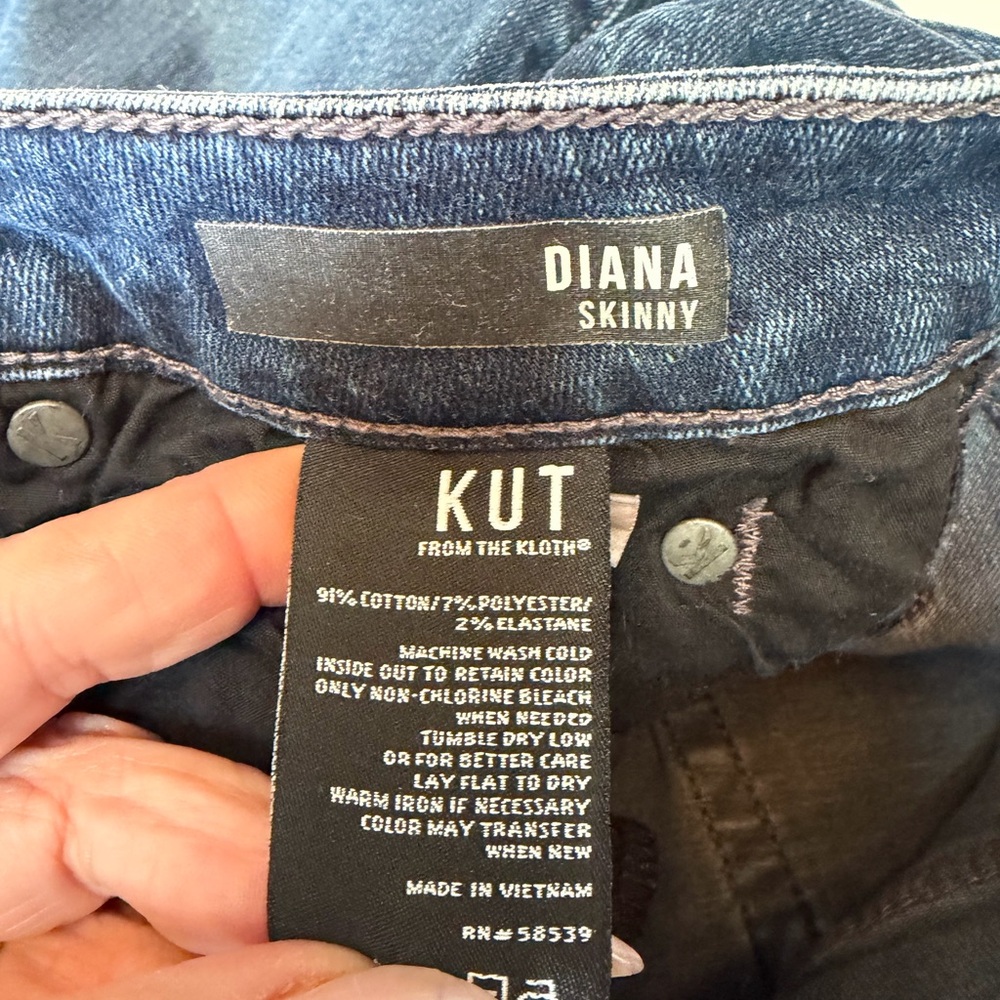 #532  Kut from the Kloth  Cute Women's Indigo Skinny Jeans - Picture 11 of 11